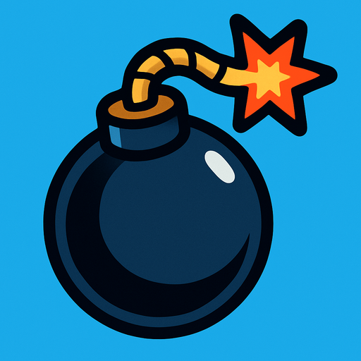 bomb.
In-Game asset.  2d.  High contrast.  No shadows