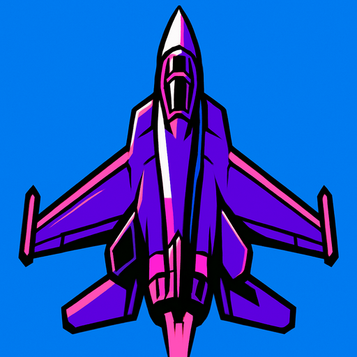 picture of a fighter jet with the nose of the plane pointing upwards.
In-Game asset.  2d.  High contrast.  No shadows