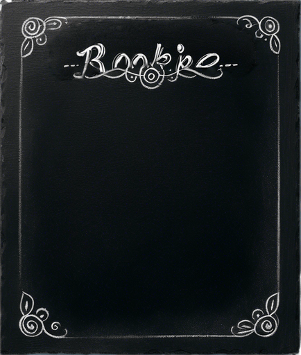 Text "ROOKIE BREW" handwritten in chalk