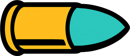 Bala.
In-Game asset.  2d.  High contrast.  No shadows