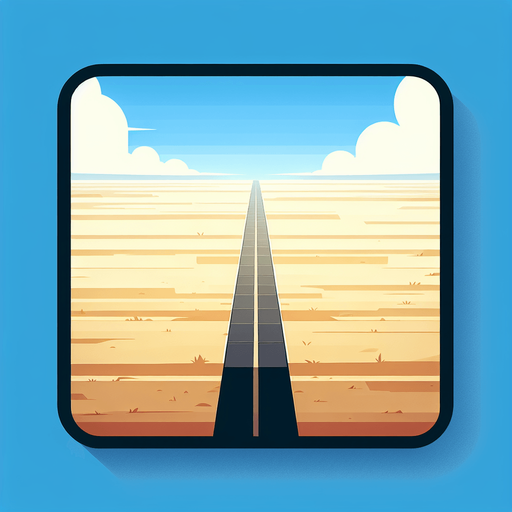 a big plain show from the top with a line right at the center of the plain to the top from the botom Single Game Texture. In-Game asset. 2d. Blank background. High contrast. No shadows.