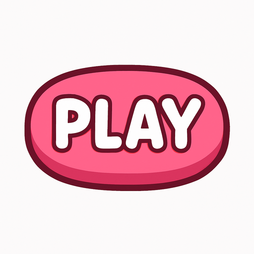 create a cute button with play written inside.
In-Game asset.  2d.  High contrast.  No shadows