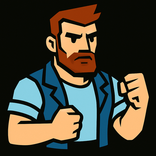 MAN.
In-Game asset.  2d.  High contrast.  No shadows