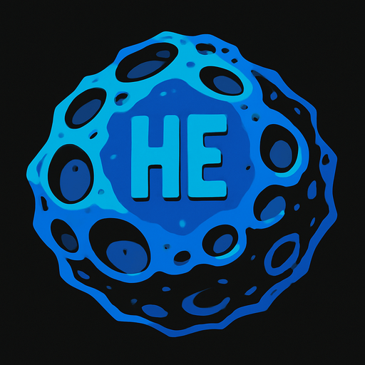 asteroid helium.
In-Game asset.  2d.  High contrast.  No shadows