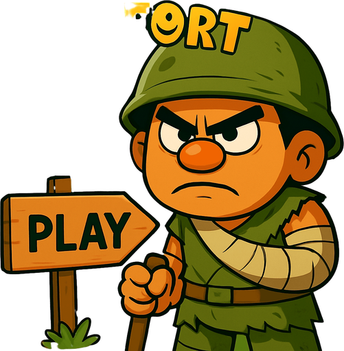 Gökyüzünü mavi yap tabelaya play yaz en üste gökyüzüne soldan sağa dogru hafif oval şekilde Lolfort yaz o harfleri için gülümseme emojisi kullan