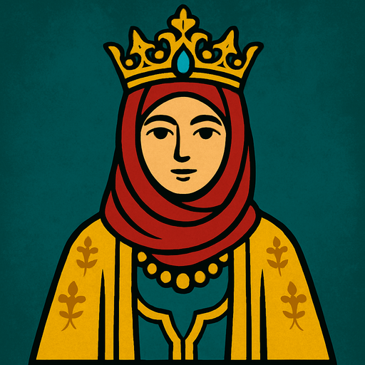 Kapalı saçlı orta ağırlıkta bir kız bir sultan çok güzel.
In-Game asset.  2d.  High contrast.  No shadows