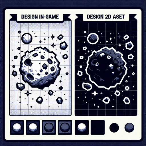 астероид.
Single Game Texture. In-Game asset. 2d. Blank background. High contrast. No shadows.