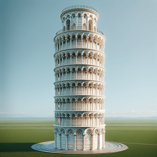 Phototrealistic Leaning Tower of Pisa