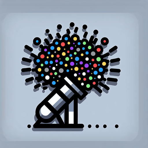 confetti popper.
Single Game Texture. In-Game asset. 2d. Blank background. High contrast. No shadows.