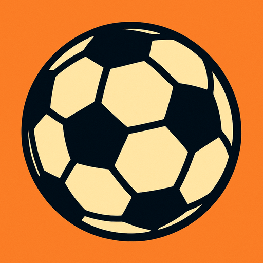 football ball.
In-Game asset.  2d.  High contrast.  No shadows