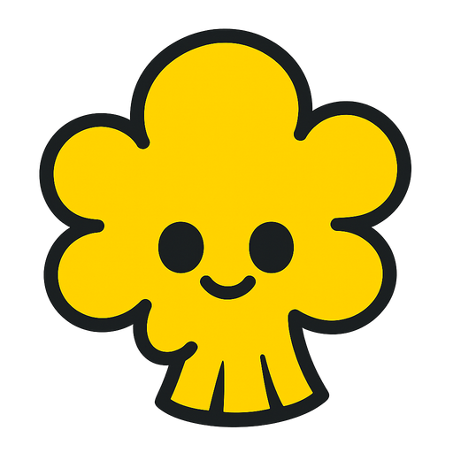 Super popcorn yellow.
In-Game asset.  2d.  High contrast.  No shadows