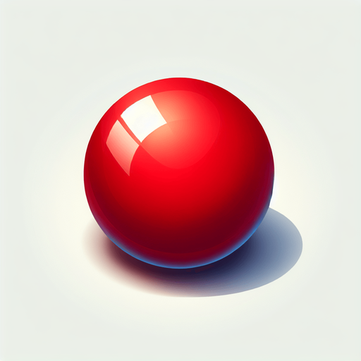 red ball.
Single Game Texture. In-Game asset. 2d. Blank background. High contrast. No shadows.