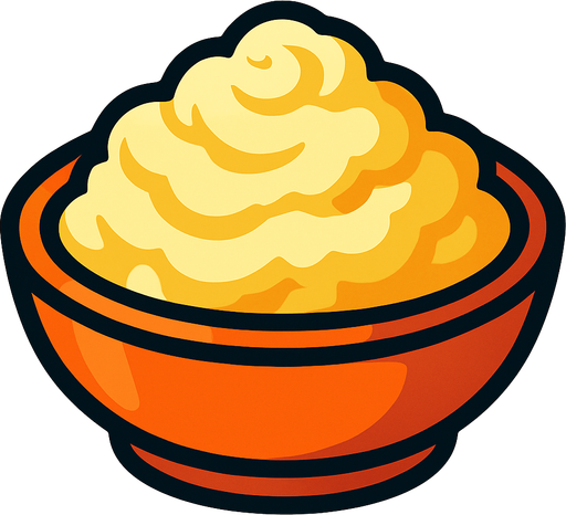 Papa alimento.
In-Game asset.  2d.  High contrast.  No shadows