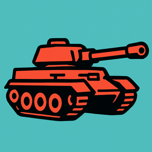 tank.
In-Game asset.  2d.  High contrast.  No shadows