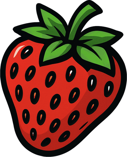 Çilek.
In-Game asset.  2d.  High contrast.  No shadows