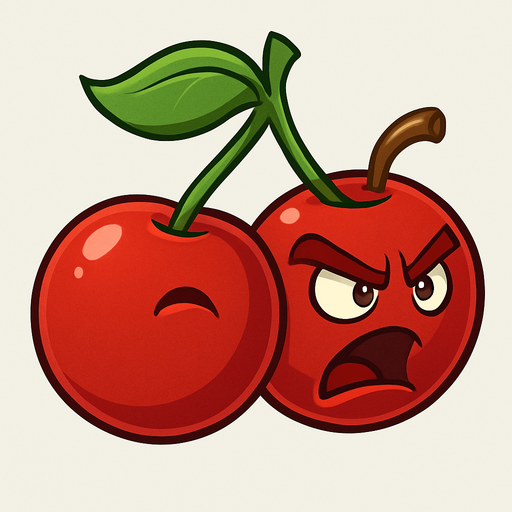 Cherrybomb del videojuego plantas vs zombies.
In-Game asset.  No shadows