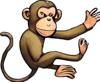 May you turn the monkey so it can seen from front?