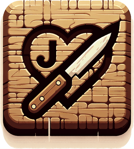 J+G ingrained in a heart, on wood by a knife.
Single Game Texture. In-Game asset. 2d. Blank background. High contrast. No shadows.