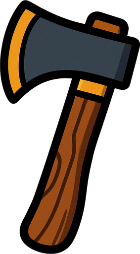 hacha.
In-Game asset.  2d.  High contrast.  No shadows