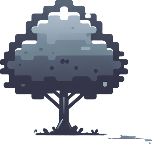 Tree.
Single Game Texture.  In-Game asset.  2d.  Blank background.  No shadows