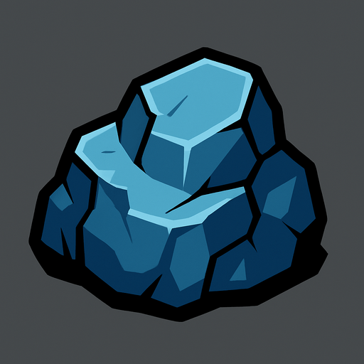 Rock.
In-Game asset.  2d.  High contrast.  No shadows