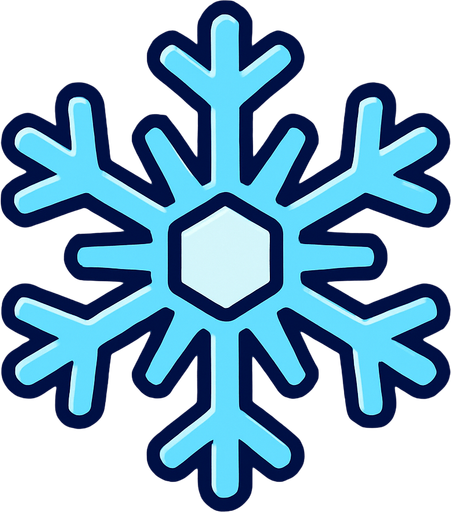 Snowflake.
In-Game asset.  2d.  High contrast.  No shadows