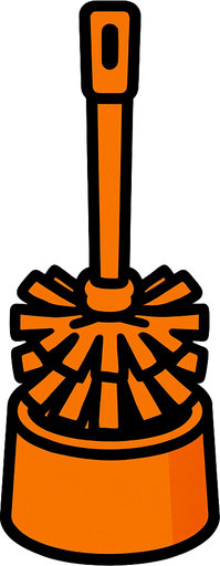 bana dimdik tovalet fırçası tasarla.
In-Game asset.  2d.  High contrast.  No shadows