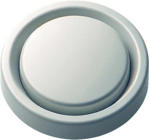 a single mat rounded empty button User interface