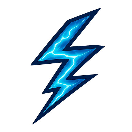 Lightning line.
In-Game asset.  2d.  High contrast.  No shadows