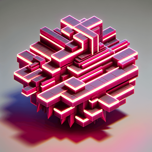 neon for obstacle in endless runner game, like a spiky obstacle but still many rectangle or angled surfaces, not round, pink neon colors.
Single Game Texture.  In-Game asset.  2d.  Blank background.  High contrast.  No shadows. neon. polygon shapes