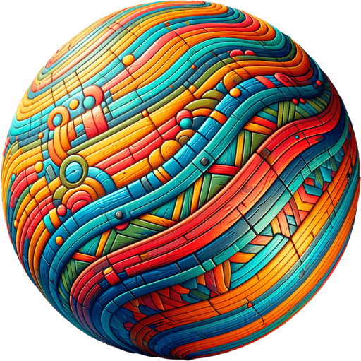 Rolling barrel with attractive colors.
Single Game Texture.  In-Game asset.  2d.  Blank background.  High contrast.  No shadows