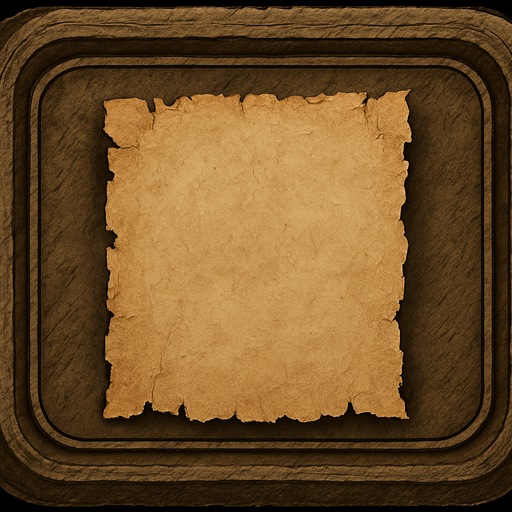 Butonun yerinde açılmış bir orta çağ stilinde bir yırtık pırtık kağıt olsun