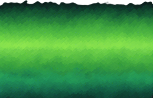 A pixel art gradient from black to grassy green. Mostly green rectangle.