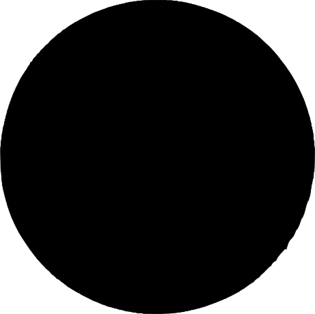 Simple black circle with transparent background