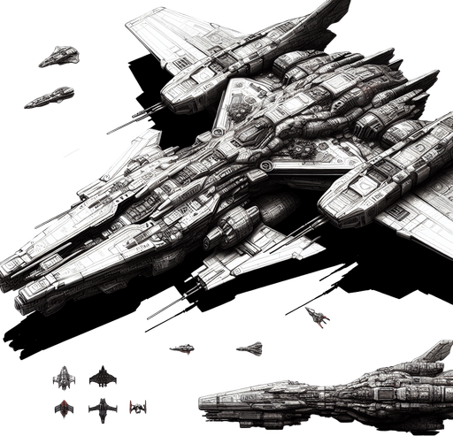 player ship.
Single Game Texture.  In-Game asset.  2d.  Blank background.  High contrast.  No shadows