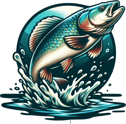 Make it a jumping fish.
Single Game Texture. In-Game asset. 2d. Blank background. High contrast. No shadows.