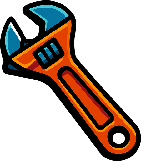Llave inglesa.
In-Game asset.  2d.  High contrast.  No shadows