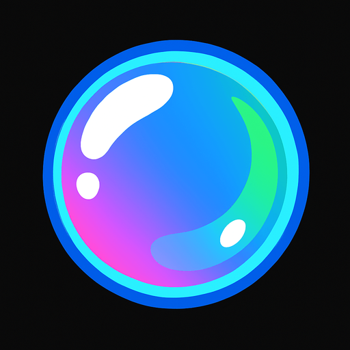 bubble.
In-Game asset.  2d.  High contrast.  No shadows