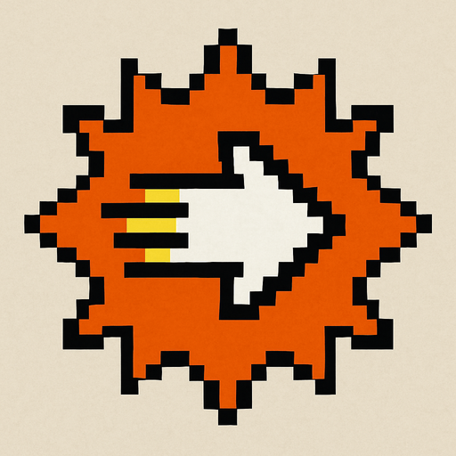 Powerup speed boost 2d pixilated topdown.
In-Game asset.  2d.  High contrast.  No shadows