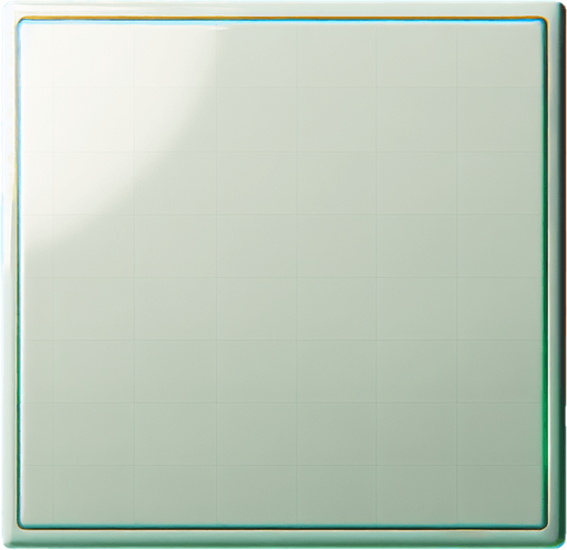 green-Tinted Tile: A clean and sleek tile design, consisting of a perfect square with a soft neon green surface. A barely noticeable, thin green border defines the edges, maintaining a smooth and minimal aesthetic. The tile is blank and pristine, embodying futuristic simplicity..
Single Game Texture. In-Game asset. 2d. Blank background. High contrast. No shadows.