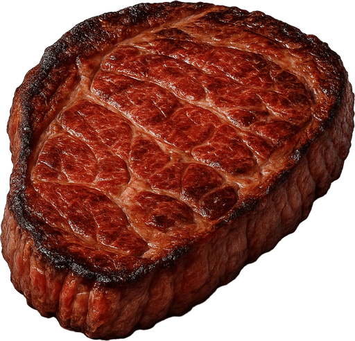 Steak - Gerçekçi - Yazısız.
In-Game asset.  2d.  High contrast.  No shadows