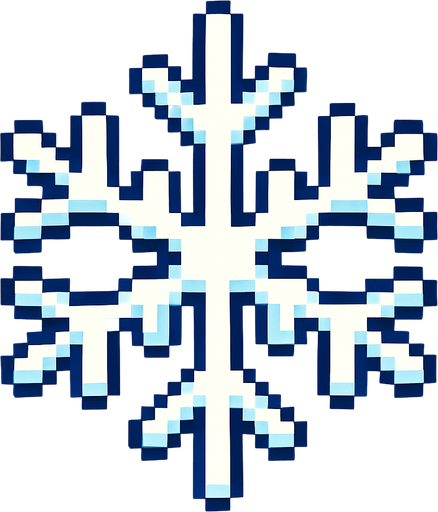 pixel bir kar yap.
In-Game asset.  2d.  High contrast.  No shadows