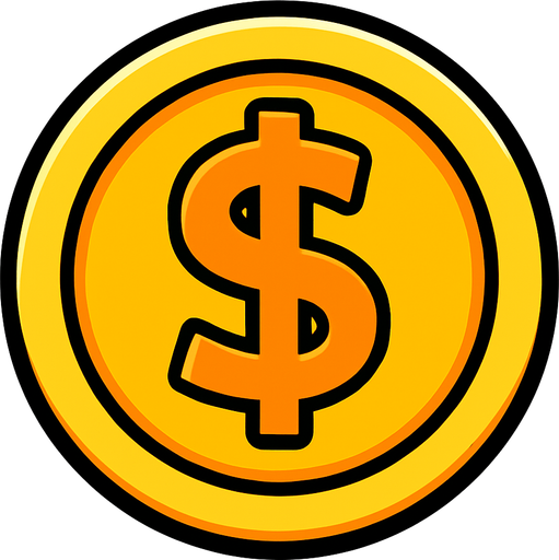 Coin.
In-Game asset.  2d.  High contrast.  No shadows