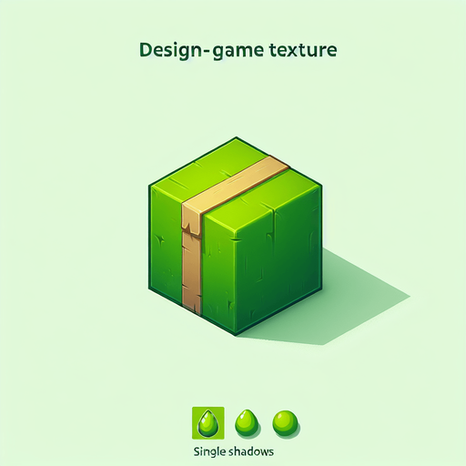 show a bright green package.
Single Game Texture. In-Game asset. 2d. Blank background. High contrast. No shadows.