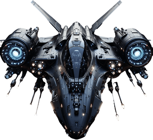 futuristic space fighter..
full front view