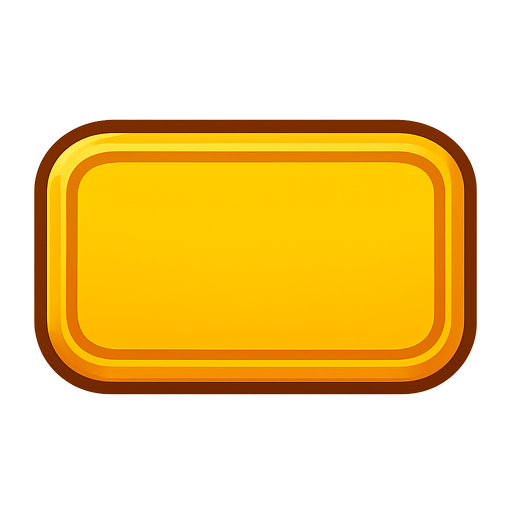 3d button empty.
In-Game asset.  2d.  High contrast.  No shadows