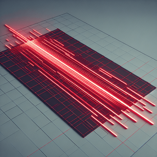 linear laser  red horizontal.
Single Game Texture. In-Game asset. 2d. Blank background. High contrast. No shadows.