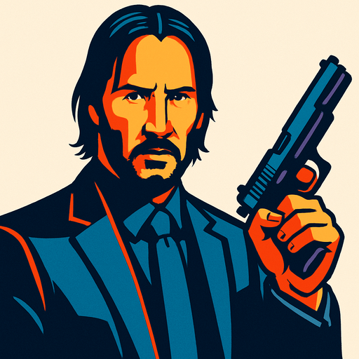 do john wick.
In-Game asset.  2d.  High contrast.  No shadows