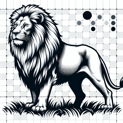 lion.
Single Game Texture.  In-Game asset.  2d.  Blank background.  High contrast.  No shadows