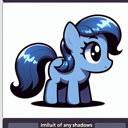 pony.
Single Game Texture. In-Game asset. 2d. Blank background. High contrast. No shadows.